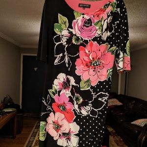 Black flower dress